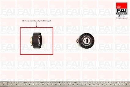 FAI AUTOPARTS įtempiklio skriemulys, paskirstymo diržas T9245